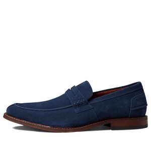 Stacy Adams Marlowe Penny Slip-On Loafer Navy Suede 7.5 M